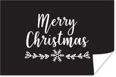 Citation de Noël Joyeux Noël sur fond noir 180x120 cm XXL / Groot format!