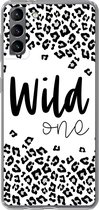 Geschikt voor Samsung Galaxy S21 Plus hoesje - Quotes - Spreuken - Wild one - Siliconen Telefoonhoesje