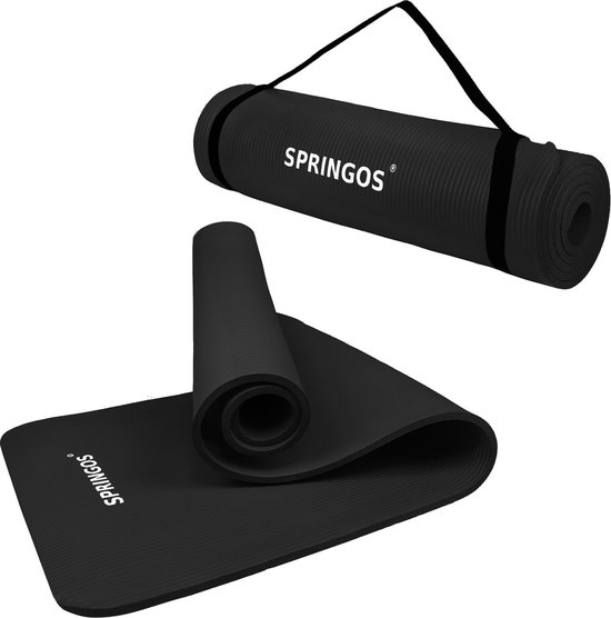 Springos Yoga Mat Fitnessmat Premium Kwaliteit Anti Slip Extra