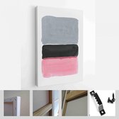 Set van creatieve minimalistische handgeschilderde illustraties voor wanddecoratie, briefkaart of brochure cover design - Modern Art Canvas - Verticaal - 1719424234
