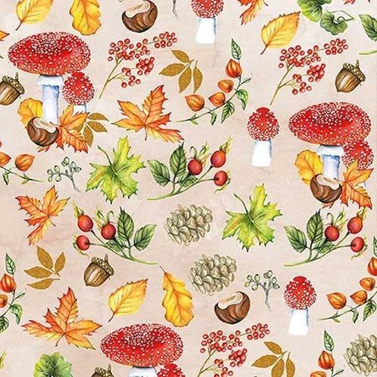 Ambiente - Autumn Pattern - papieren cocktail servetten