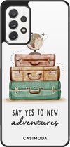 Samsung a52s hoesje - Wanderlust | Samsung Galaxy A52 5G case | Hardcase backcover zwart