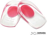 Jumada's Hielspoor Zooltjes - Gelzolen - Hielbeschermers - Soft Gel Inlegzool - Dames - 1 Paar - Roze