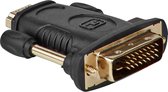 Prise adaptateur HDMI vers DVI | Plaqué or | Noir | Allteq