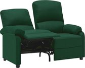 Fauteuil 2-zits donkergroen stof