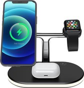 3-in-1  Oplaadstation - Qi Draadloze Oplader voor Apple, iPhone en Android - Wireless Charger - Snellader