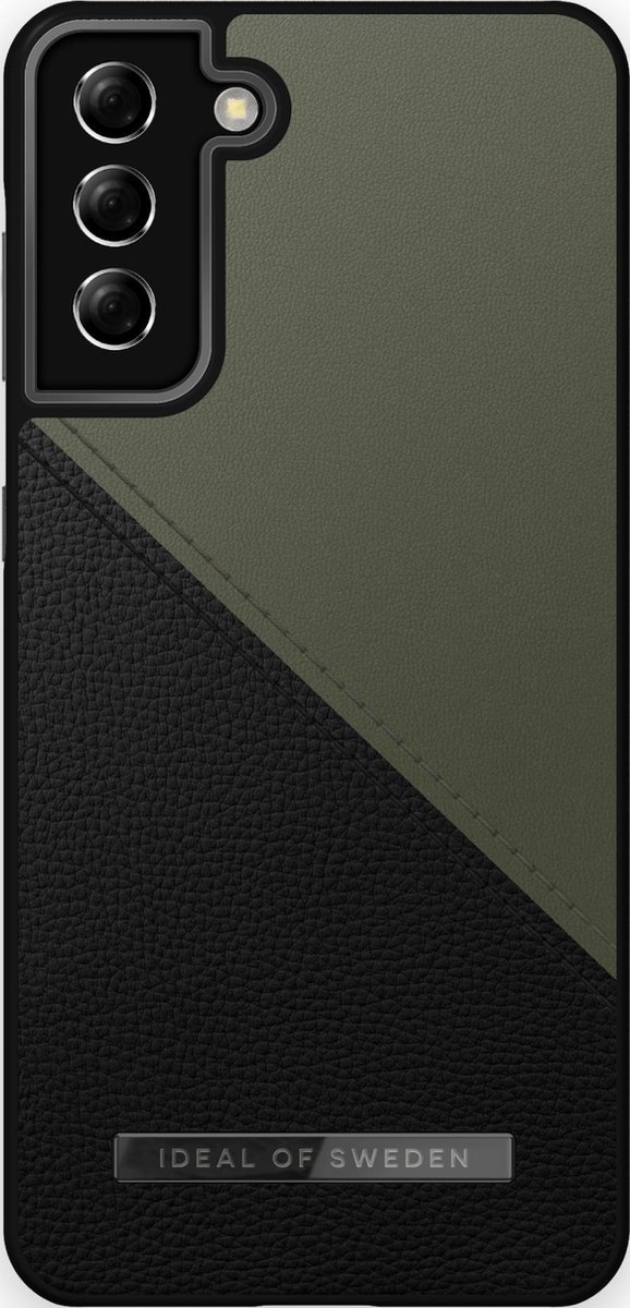 ideal of sweden atelier case unity geschikt voor samsung galaxy s21+ onyx black khaki