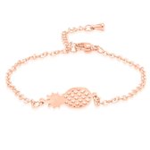Victorious Dames Armband Rose Goud – Rosegouden Ananas – 14 t/m 18cm