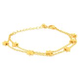 Victorious Dames Armband Goud – Gouden Sterretjes – 13.5 t/m 18cm