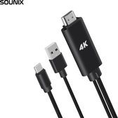 Sounix USB C naar HDMI Kabel - 1.8 meter - 4K - Premium Kwaliteit-UCHD184K