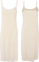 Dames Onderjurk - Beige - Lang - 112cm - Maat S/M (713)