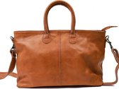 Bear Design Zavia Leren Handtas / Schoudertas - Cognac