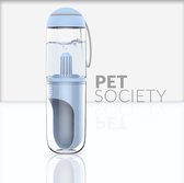 PetSociety.nl Drinkfles voor Honden met Filter - 330 ML - BPA vrij - Blauw - 100% Lekvrij - Waterfles voor Volwassen Honden en Puppy's  - Wandelen - Voor Onderweg - Hondencadeau