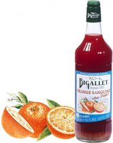 Bigallet zéro Bloedsinaasappel (Orange Sanguine) suikervrije sodamaker siroop - 100cl