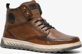 Bugatti leren heren veterboots - Cognac - Maat 46 - Uitneembare zool