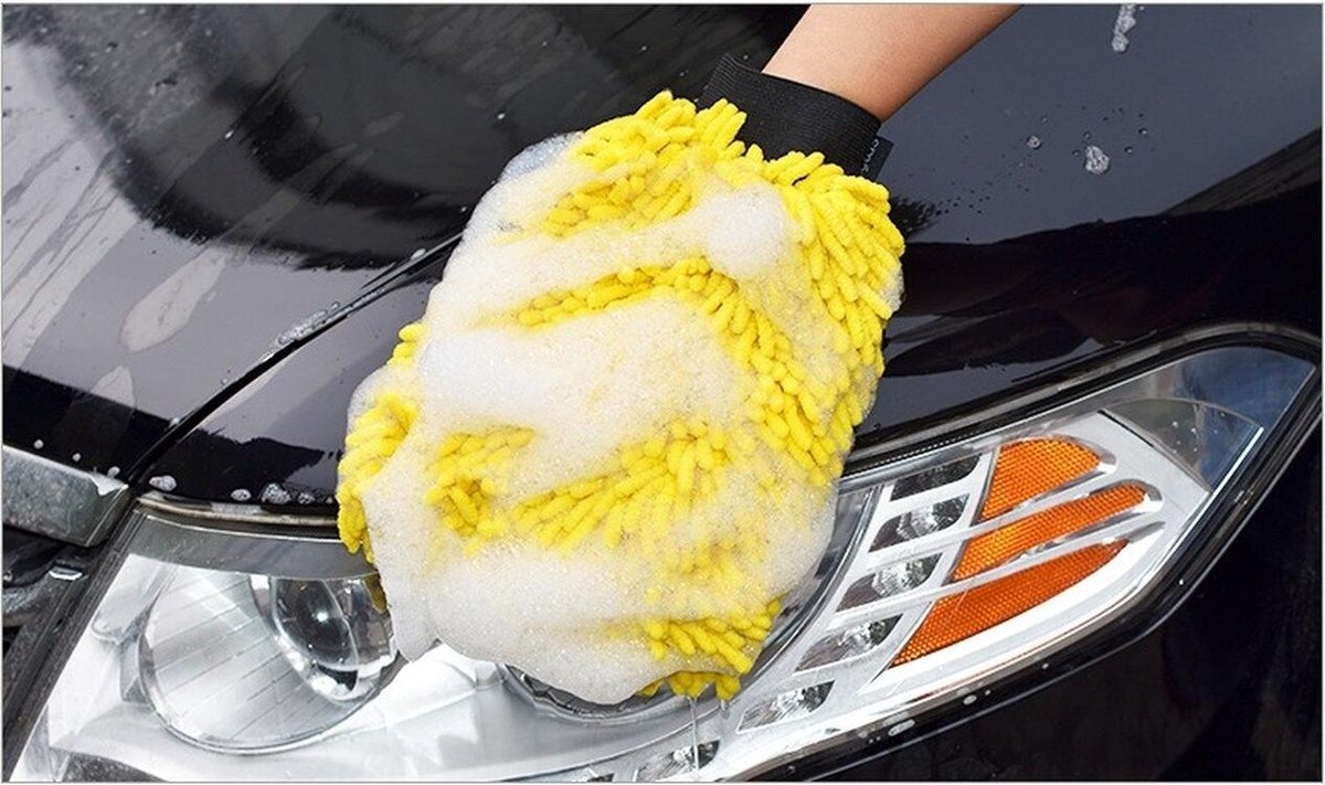 Lot De 3 Gants Et Chiffons De Lavage En Microfibre – Pour Voiture, Maison – Haute Absorbance, Sans Rayures