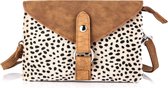 Schoudertas / Crossbodytas - Cheetah print - Dierenvacht - Camel - Mori