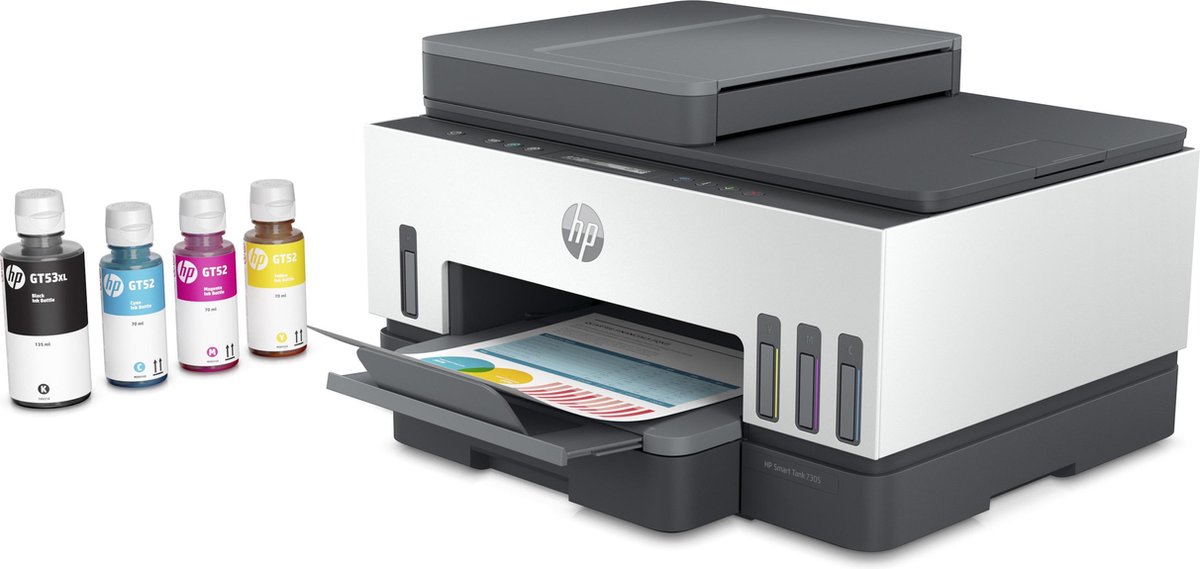 HP Smart Tank 7305 - All-in-One Printer - Inclusief tot 3 jaar inkt - Grijs — afbeelding 5