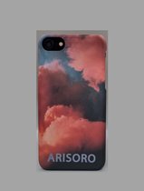 Arisoro iPhone se 2020 hoesje - Backcover - Orange Smoke