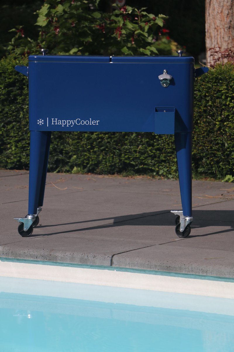 HappyCooler Koelbox - Coolbox Premium - Ijsemmer nieuw model - Glanzend navy