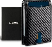 Momo portemonnee - portefeuille - pasjeshouder - carbon - RFID beveiliging