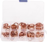 WiseGoods Premium Copper Sealing Rings - Bague d'étanchéité - Accessoires auto - Bagues - Ring - Bricolage - Koper - Électronique - 200