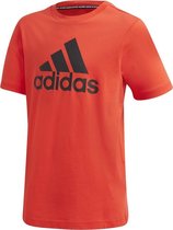 adidas Performance Yb Mh Bos T T-shirt Unisex Rode 13/14 jaar oud