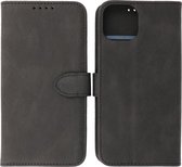 iPhone 13 Mini Hoesje - Portemonnee Book Case - Kaarthouder & Magneetlipje - Kunstleer - Zwart