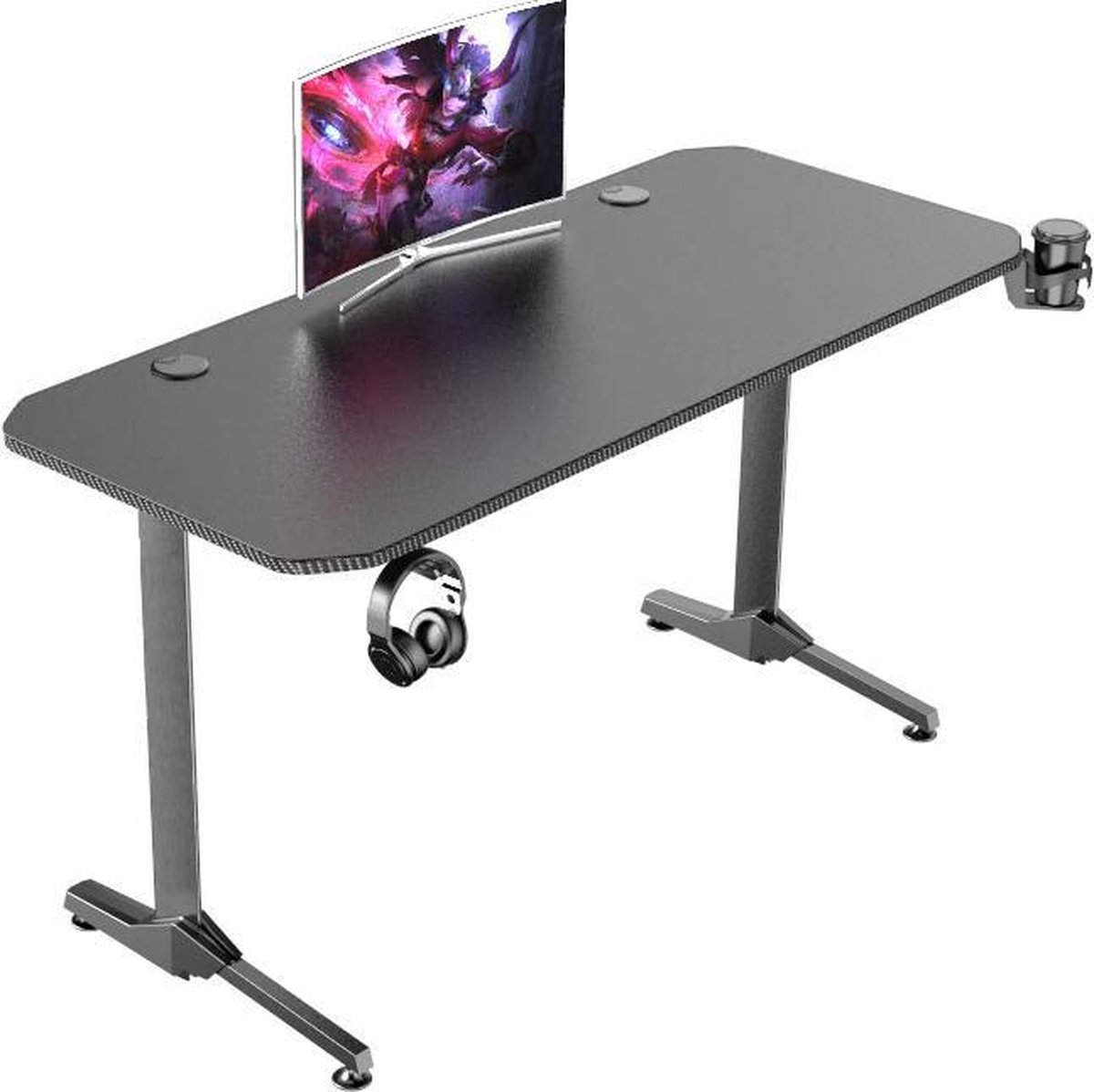 Eigendom Bont Om toestemming te geven Game bureau - computertafel - 140 x 60 cm - volledige muismat | bol.com