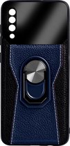 Back Cover Samsung Galaxy A70 | Telefoonhoesje | Met Ring Houder | Blauw | TPU Hoesje
