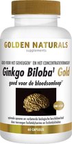 Golden Naturals Ginkgo Biloba Gold (60 veganistische capsules)