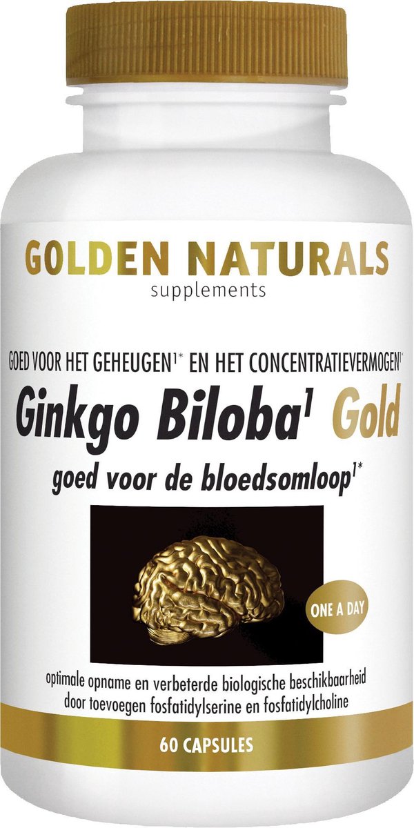 Goedkoopste Golden Naturals Ginkgo Biloba Gold (60 veganistische capsules