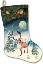 Unique Living | Stocking Santa Blue deer