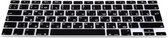 Protège-clavier en silicone kwmobile QWERTY (Russe) pour Apple MacBook Air 13''/ Pro Retina 13''/ 15'' (jusqu'à mi 2016) - Housse de clavier en noir