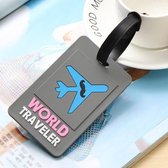 DW4Trading Kofferlabel - Reislabel - Bagage label - World Traveler