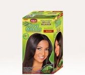 (AFRICAN PRIDE) OLIVE MIRACLE RELAXER KIT SUPER 1 TOUCH