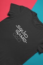 Squid Game Logo T-Shirt Zwart | Netflix | Korean drama | Battle Royale | Gi-hun Saebyeok | Unisex Maat L