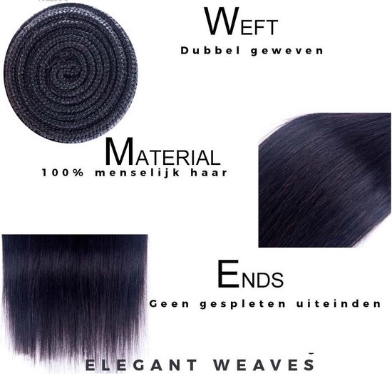 Straight weave bundel- 20 inch / 51 centimeter -100 gram - extensions ...