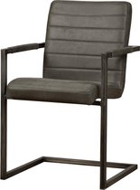 Kuipstoel - rocca armchair - bull anthracite - metaal - 56x62x86