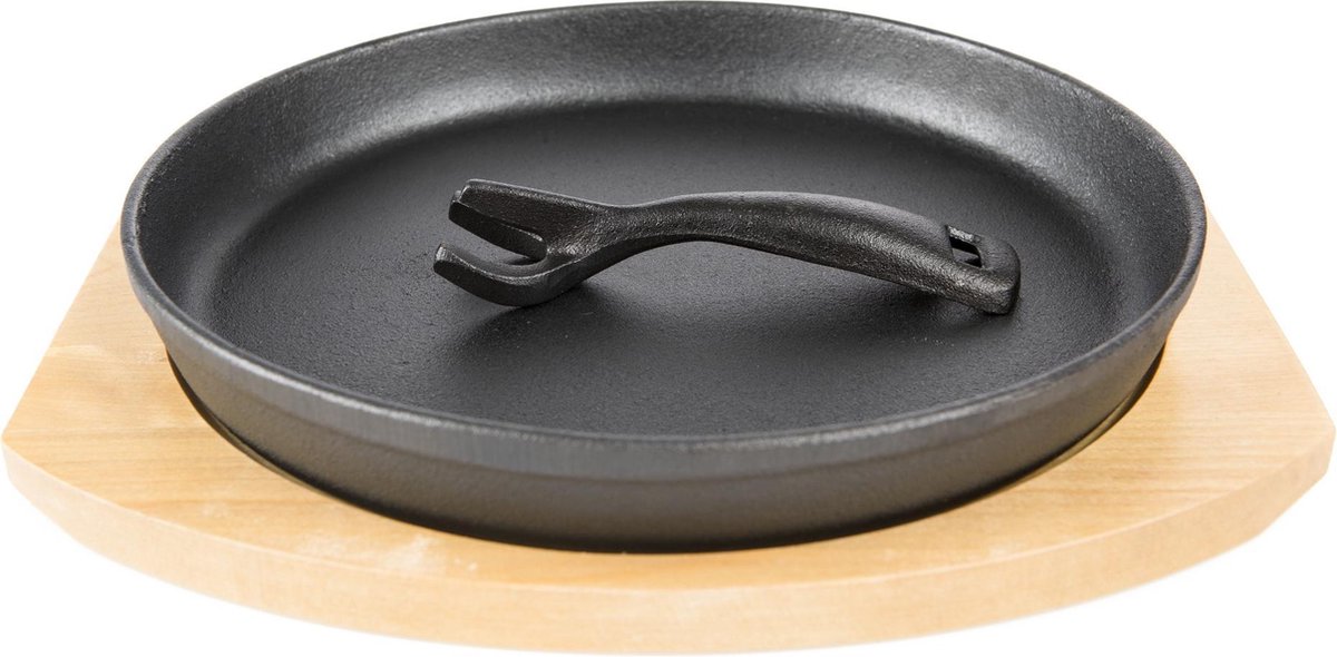 Grill Guru - Iron Cooking Plate - Holder - Ijzeren Kookplaat - Houder - ø 25cm - Grill Guru