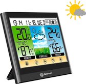 Bol.com Geevan -Weerstation-Hygrometer-Draadloos-Temperatuurmeter-Klimaat aanbieding