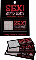 SEX! Scratch Tickets - Kraskaarten Spel - Cadeautips - Fun & Erotische Gadgets