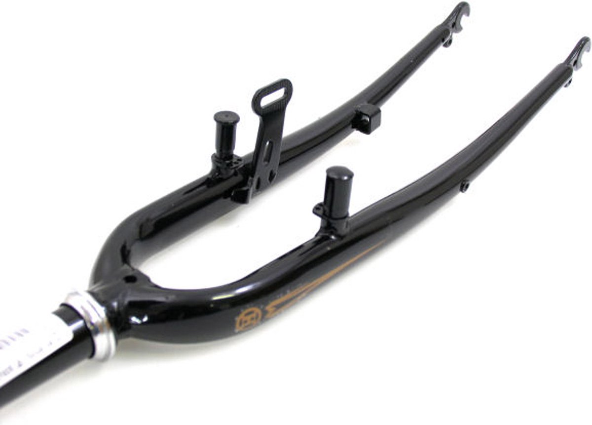 Voorvork 28" 1" draad uni-kroon CL DH TR/RB zwart