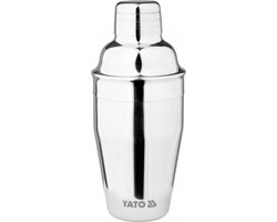 Yato professionele cocktail shaker / cocktailshaker RVS 500ml YG-07121 chroom