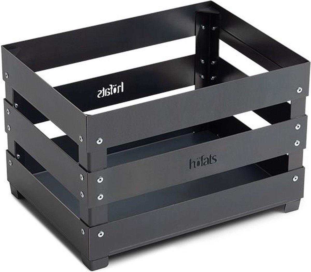 Höfats Crate Vuurkorf voor buiten - Multifunctioneel - Corten steel - 40x30x27 cm - BBQ - Terrashaard
