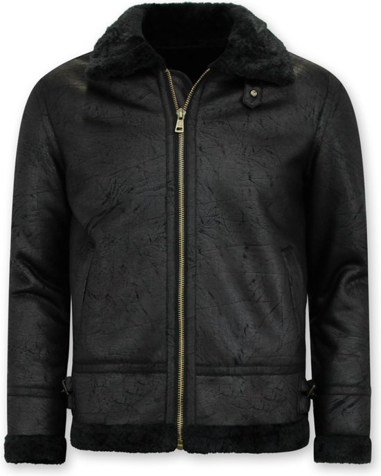 TONY BACKER Jas voor heren, winterjas met capuchon, jas voor heren, winterjas, warm, winddicht, Verde-3, M