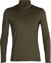 Icebreaker - M 200 Oasis LS Half Zip - Thermoshirt - Heren - Merinowol - Groen - Maat XL