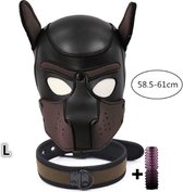Erotiek - Masker puppy +  HALSBAND - Bondage -BDSM - SM