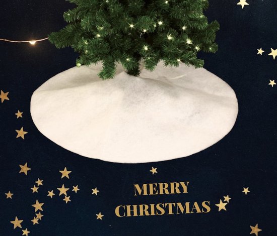 PD® - Kerstboomrok - Wit - 100 cm - Kerstboomkleed - Kerstboomring - Kerstboom Huls - Rond - Kerst