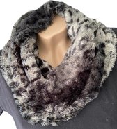 Colsjaal - Loop Sjaal - Ronde Sjaal - Nekwarmer - Panterprint - Luipaardprint - 38 x 32 cm